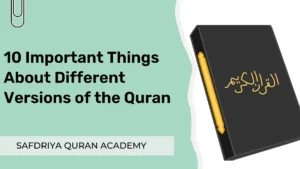 different versions of the Quran